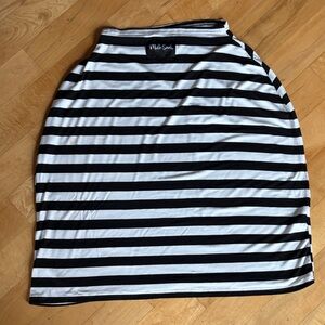 Milk knob, striped car seat, and feeding cover